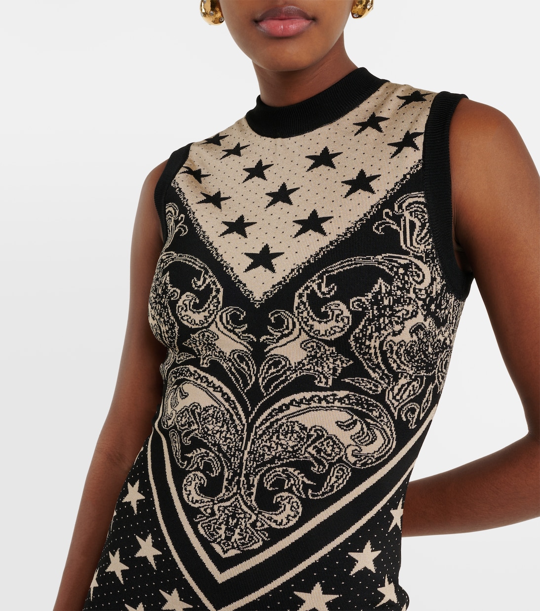 Intarsia knitted minidress | Balmain