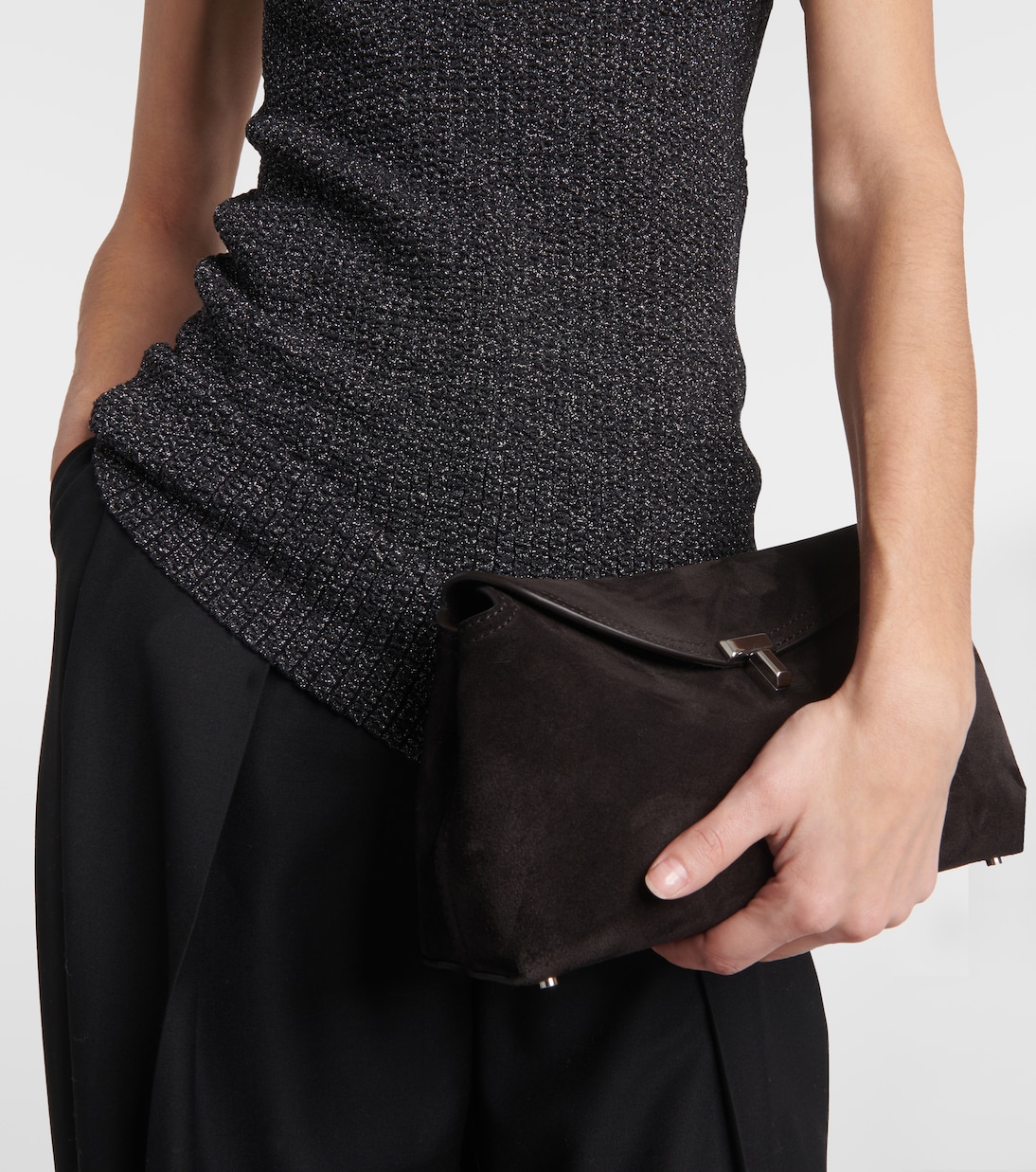 Top imprimé à encolure bardot | Toteme