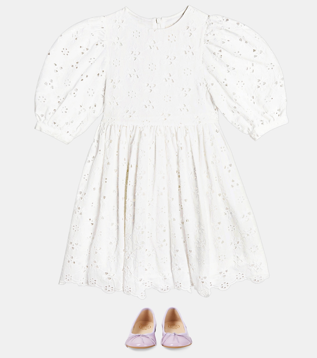 Abbott broderie anglaise cotton-blend dress | The New Society