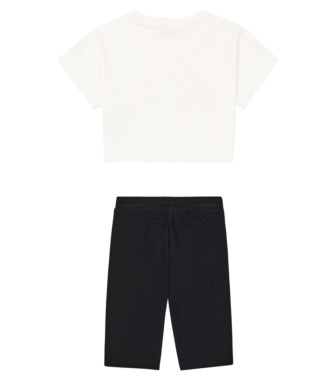 Cotton-blend T-shirt and shorts set | Moschino Kids