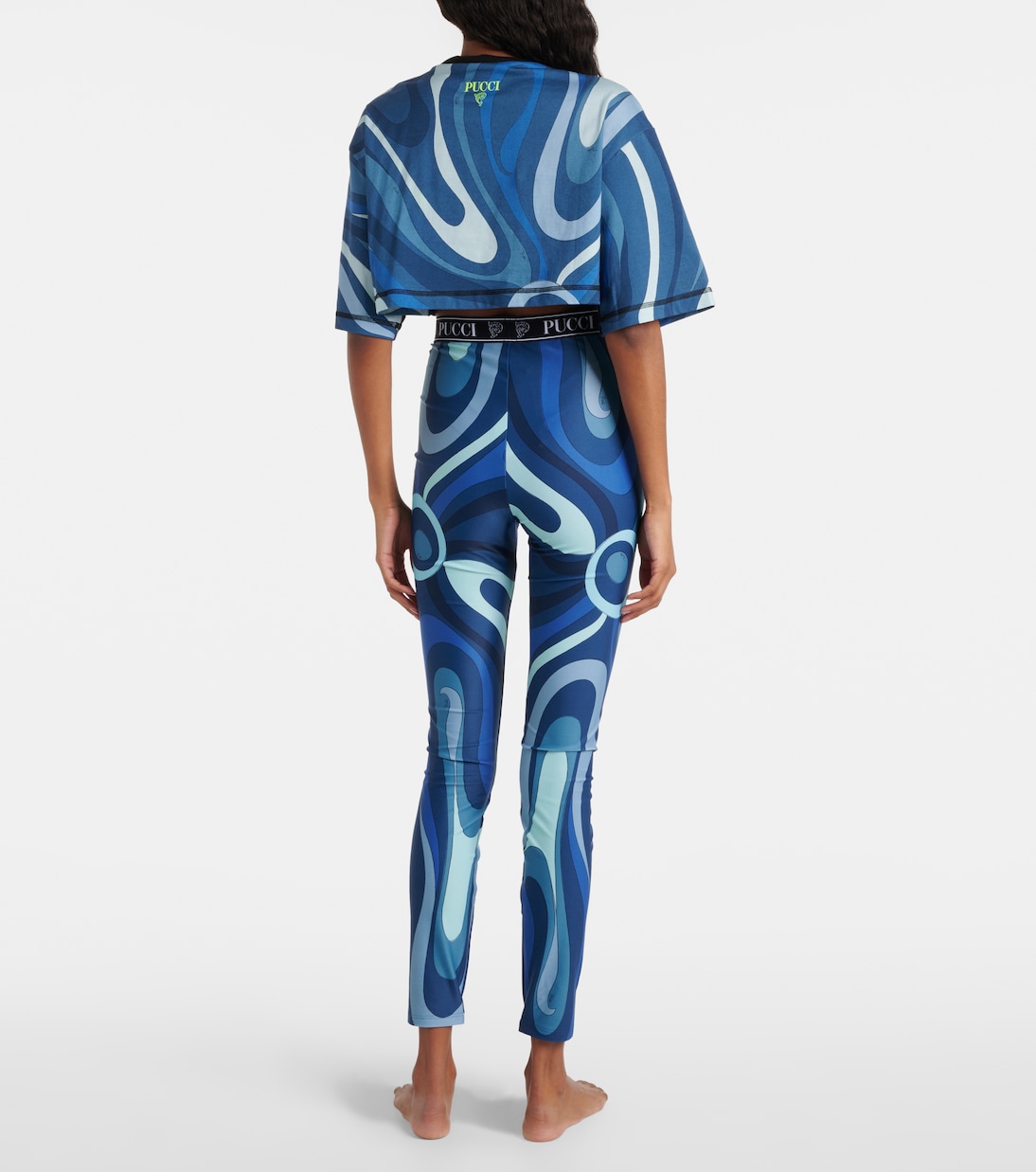 Top cropped Marmo in jersey di cotone | Pucci