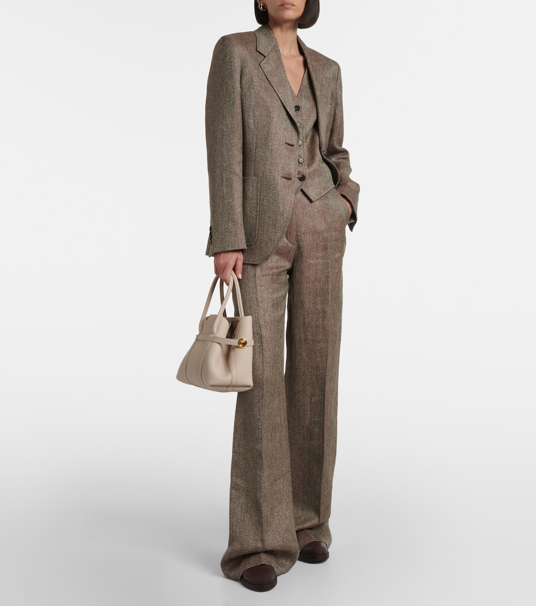 Tote Bag Ghiera Small aus Leder | Loro Piana