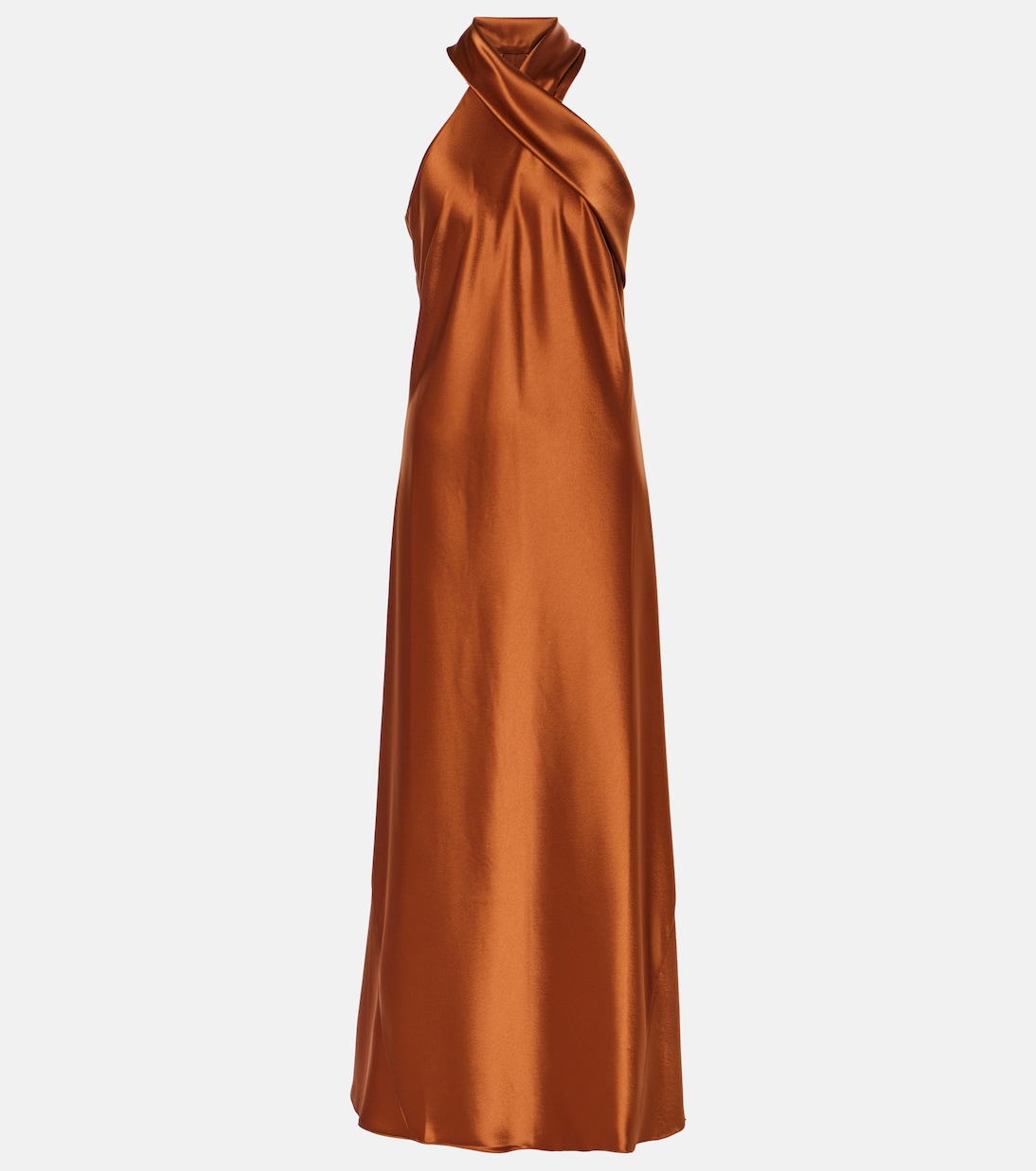 Robe longue Pandora en satin | Galvan