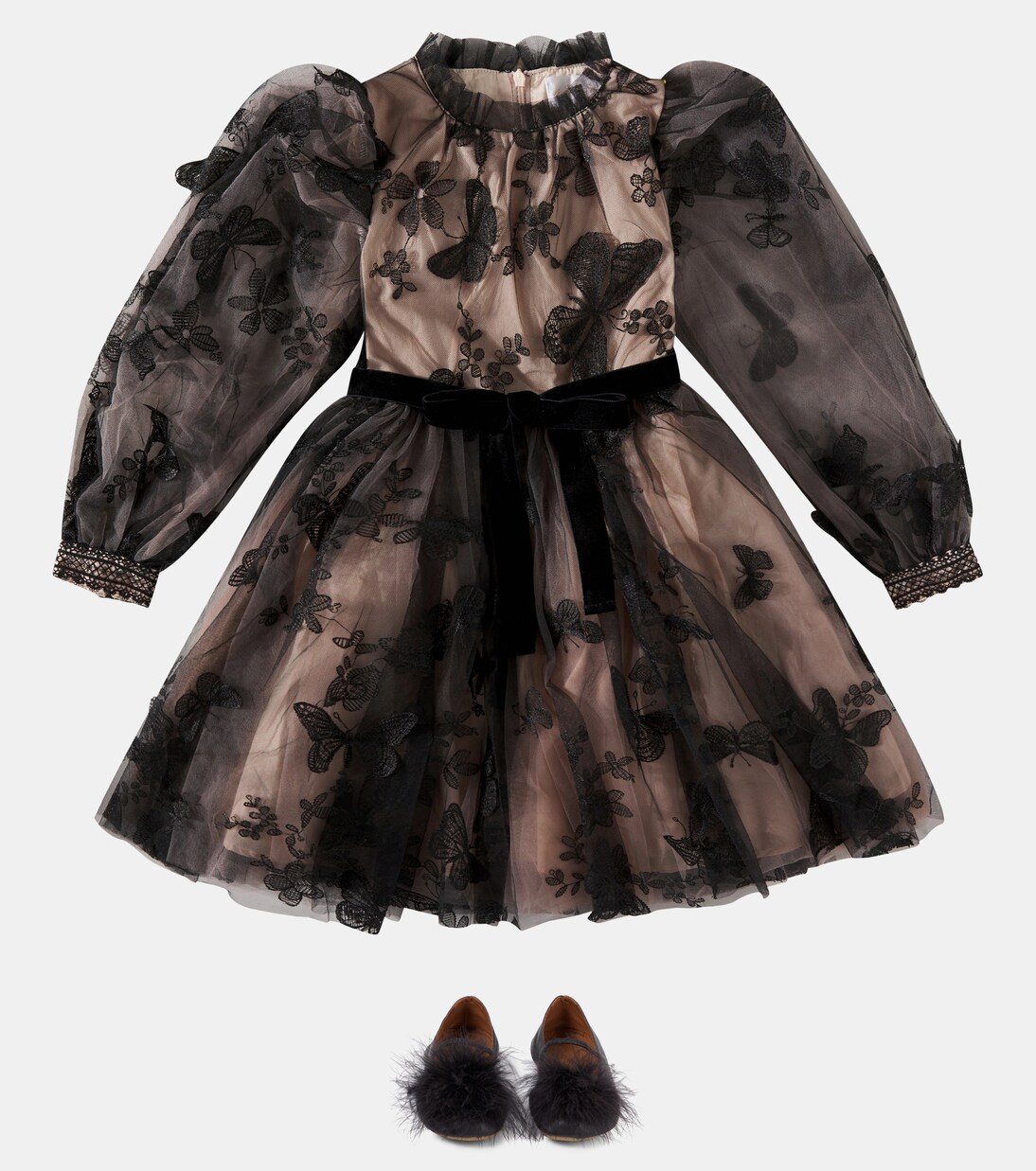 Robe en tulle à ornements | Petite Amalie  