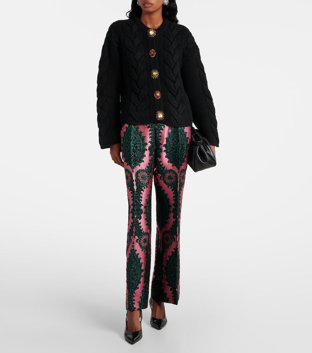 Cardigan Portrait aus Strick | La DoubleJ