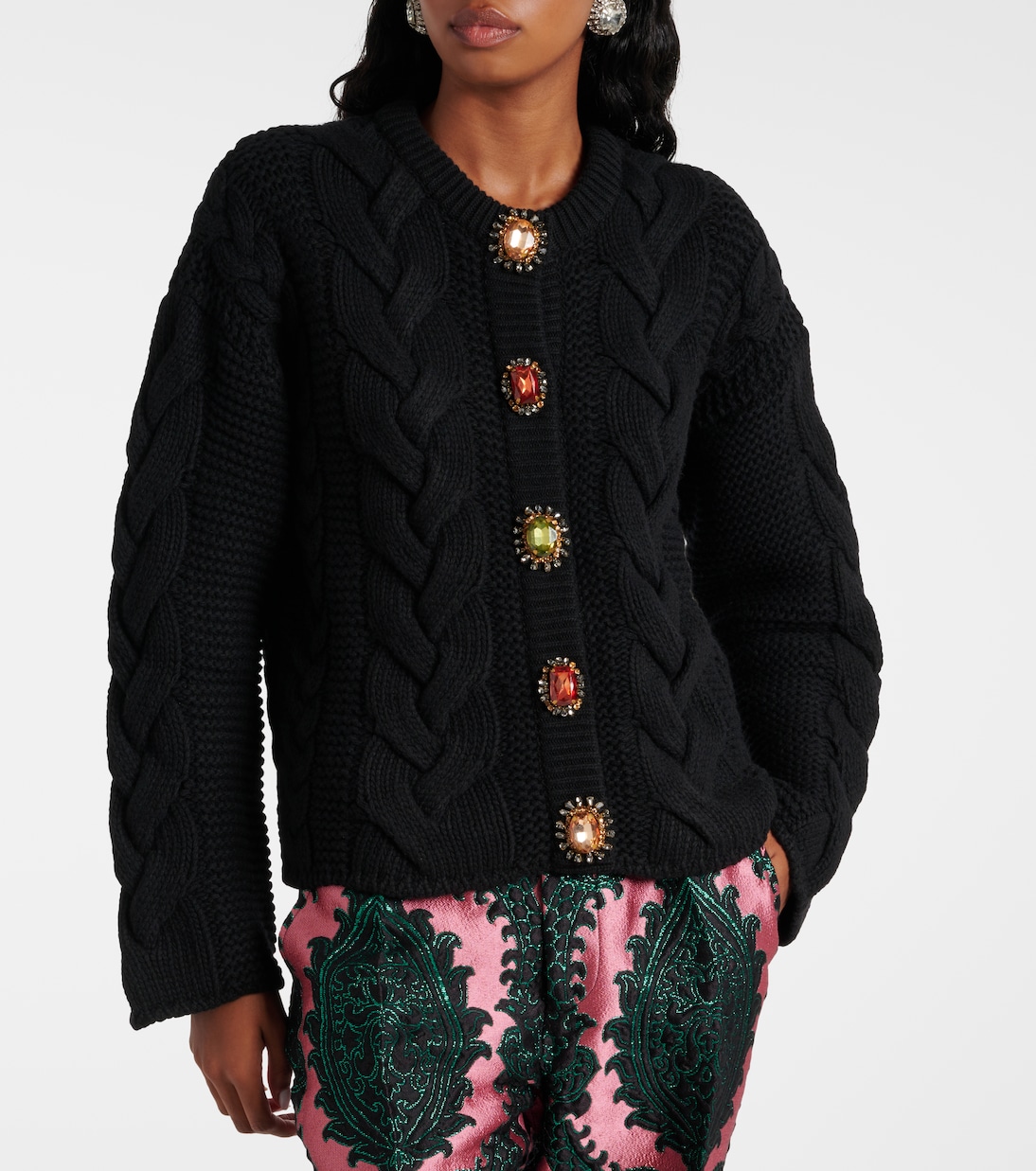 Cardigan Portrait aus Strick | La DoubleJ