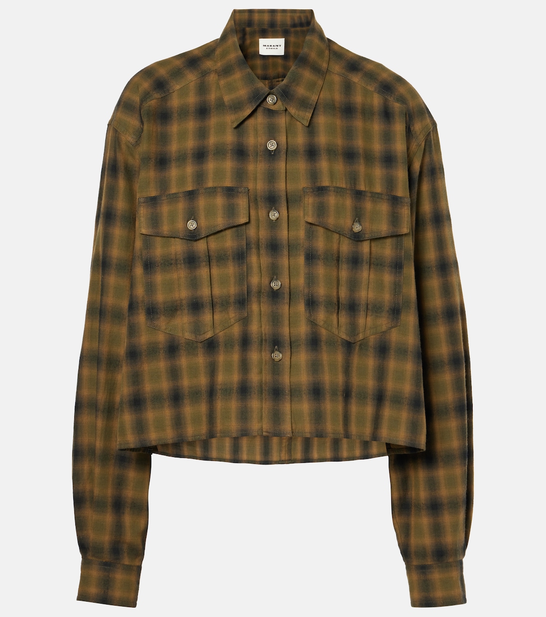 Telina plaid cropped cotton shirt | Marant Etoile