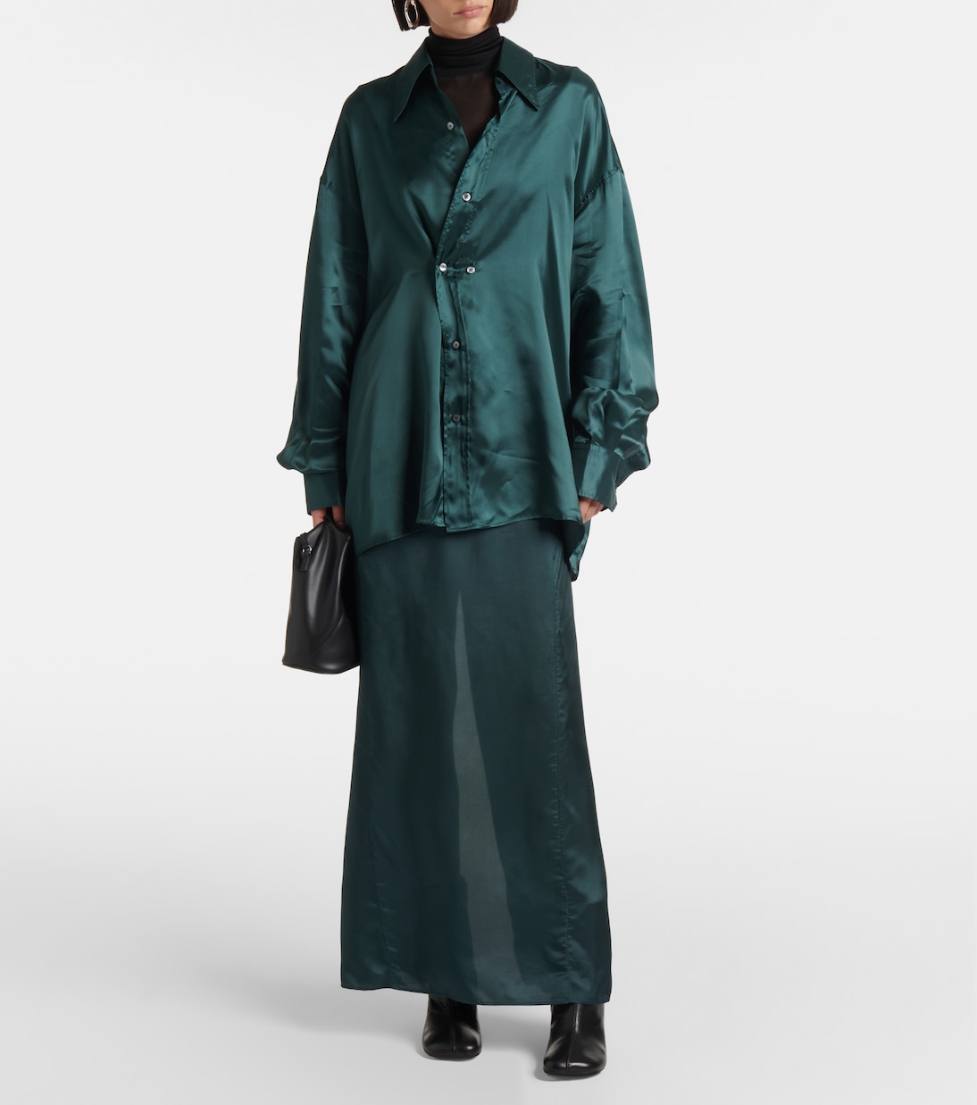 Falda larga de satén | MM6 Maison Margiela