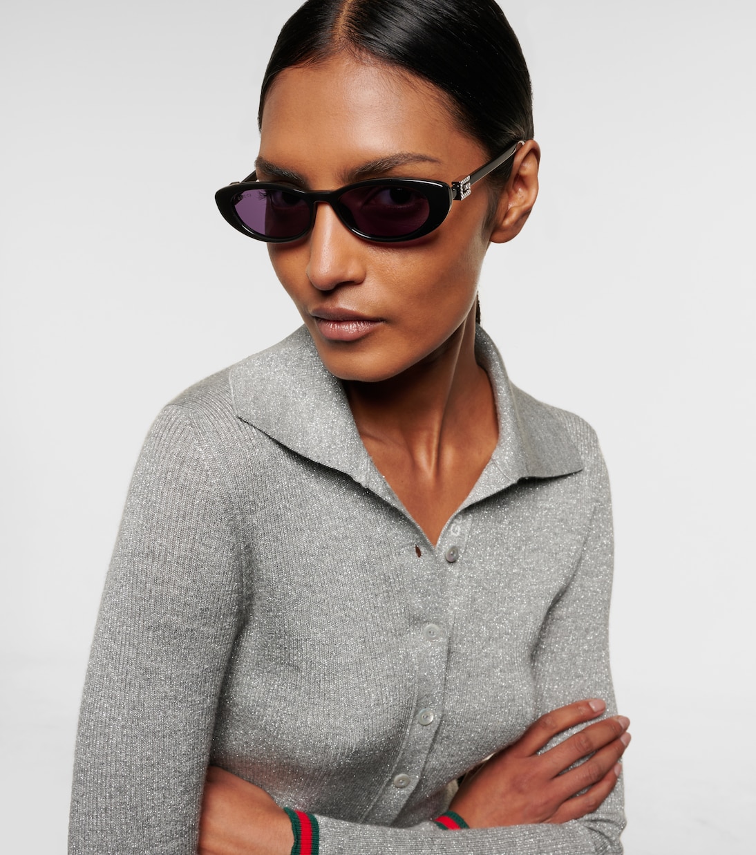 Embellished cat-eye sunglasses | Gucci