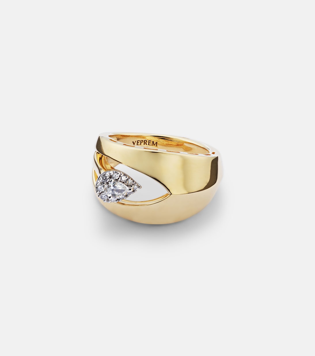 18kt gold ring with diamonds | Yeprem