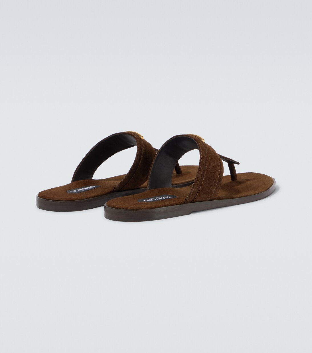 Sandalen Brighton TF aus Veloursleder | Tom Ford