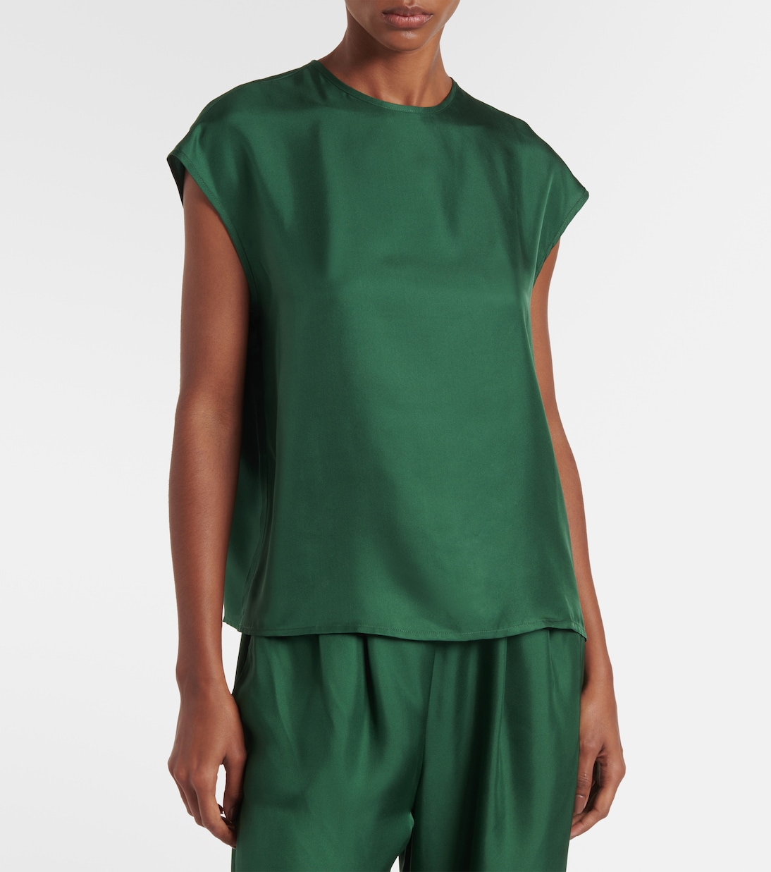 Top Dasha en soie | Asceno