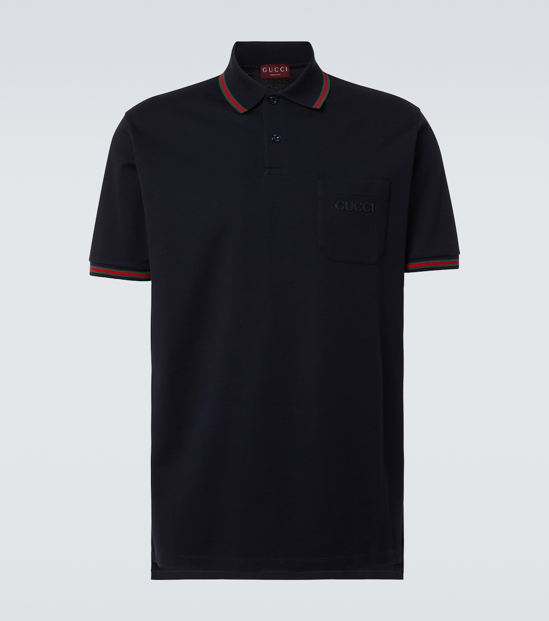 Double G cotton-blend piqué polo shirt | Gucci