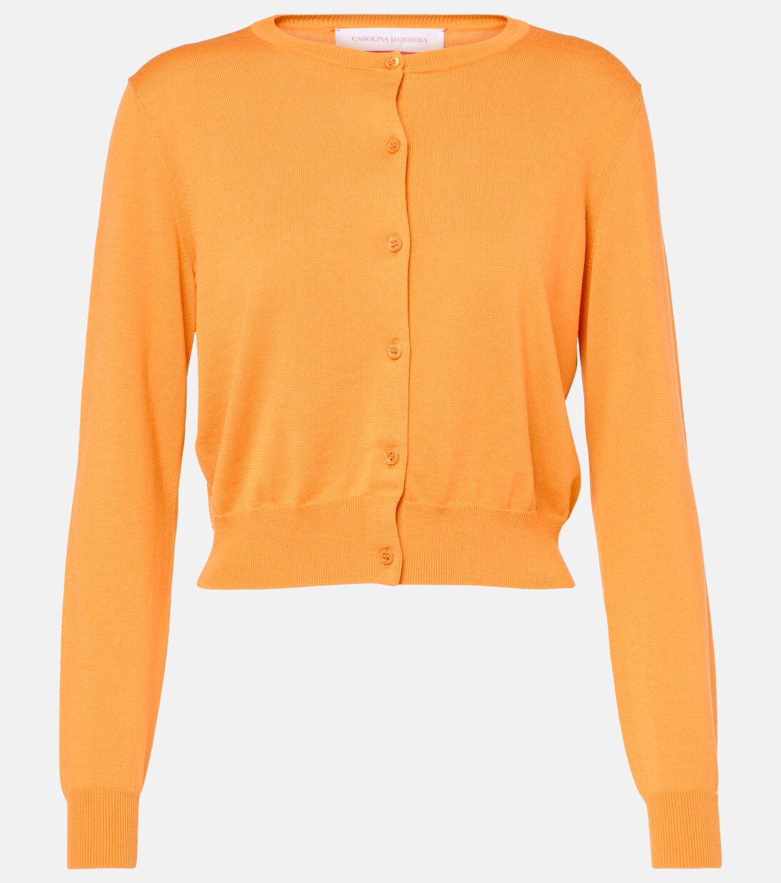 Cropped-Cardigan aus Seide und Baumwolle | Carolina Herrera