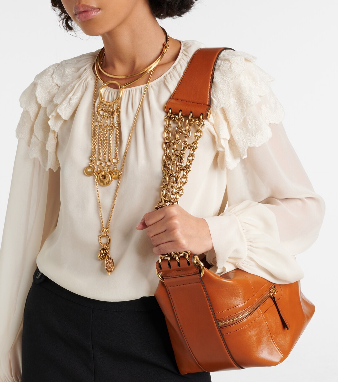 Borsa a spalla Camera Chain in pelle | Chloé