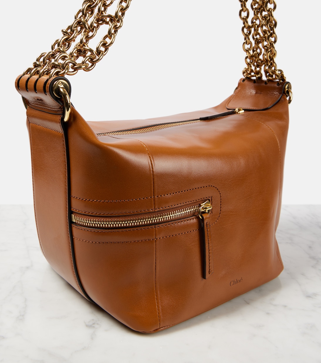 Borsa a spalla Camera Chain in pelle | Chloé