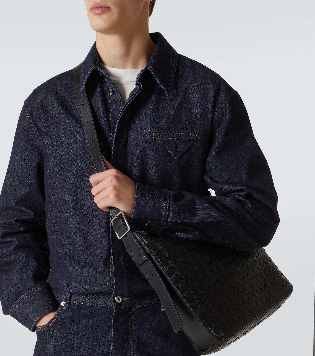 Messenger Bag Traveller Small aus Leder | Bottega Veneta