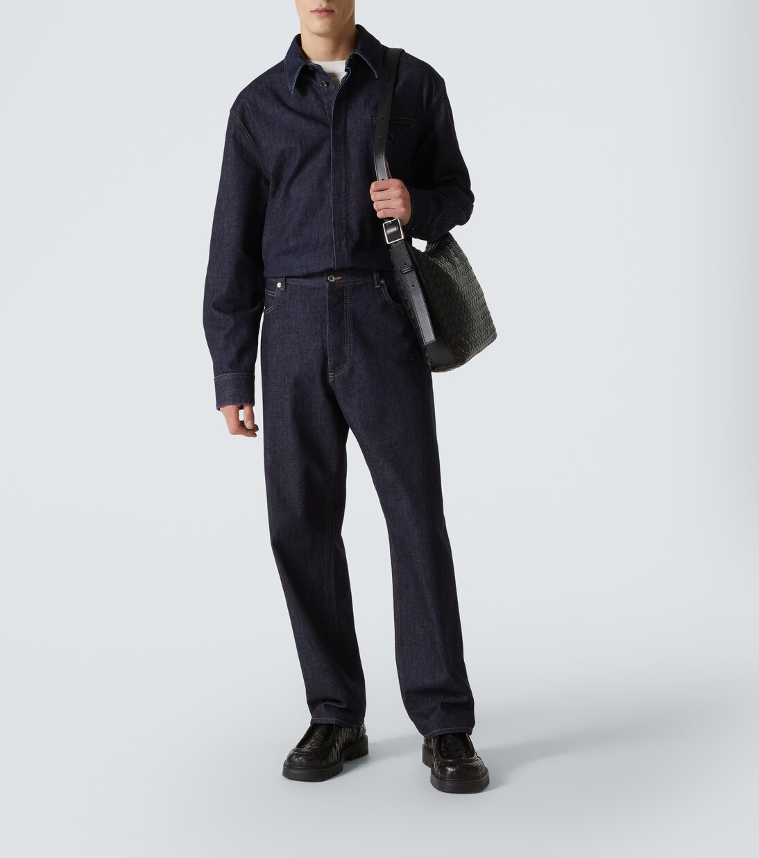 Messenger Bag Traveller Small aus Leder | Bottega Veneta