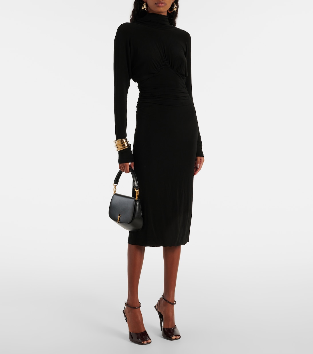 La Scandale 110 patent leather sandals | Saint Laurent