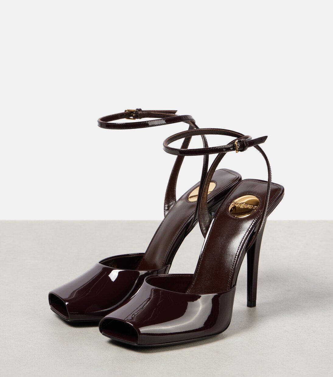 La Scandale 110 patent leather sandals | Saint Laurent