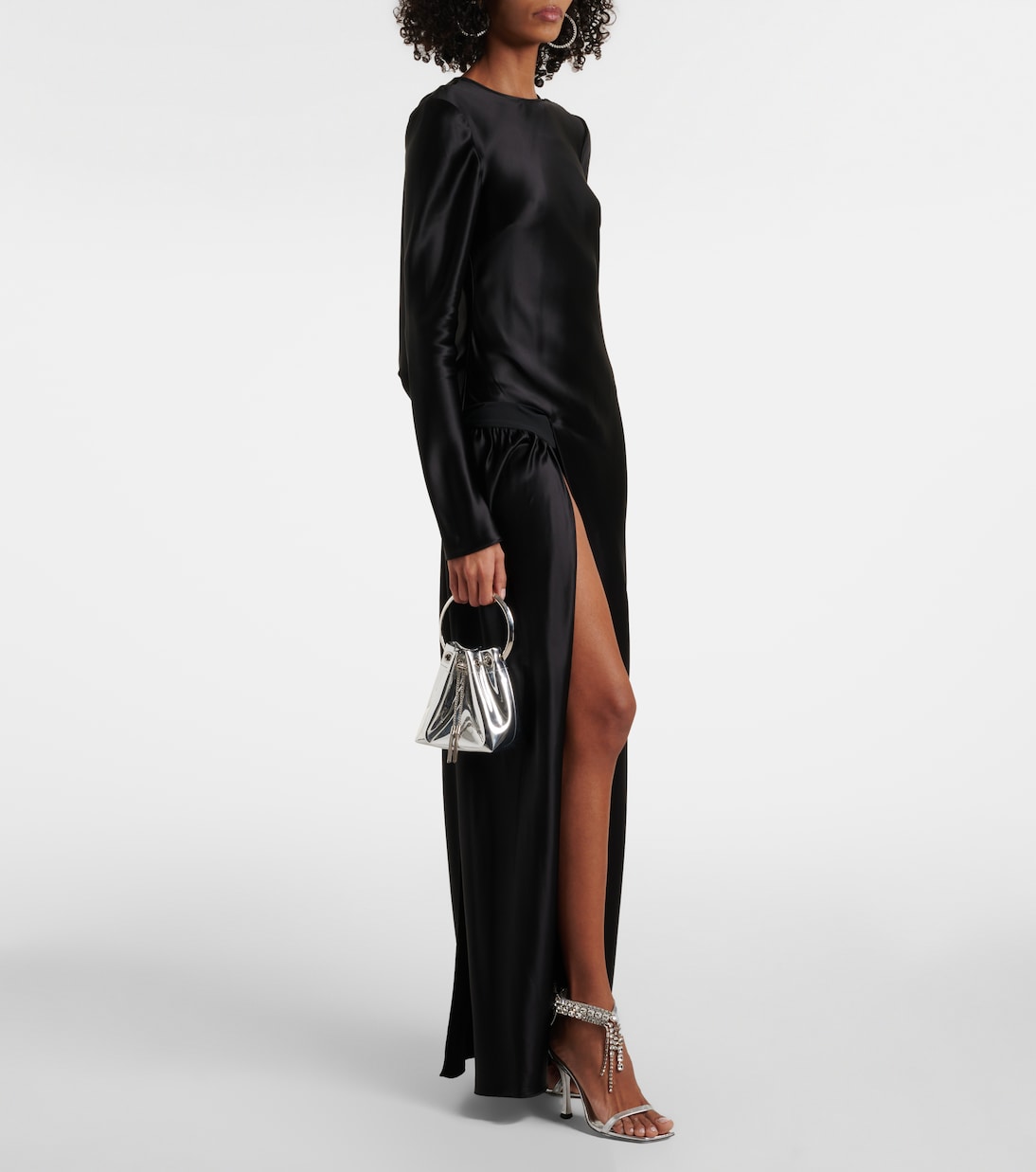 Sandalen Verity 100 aus Leder mit Kristallen | Jimmy Choo