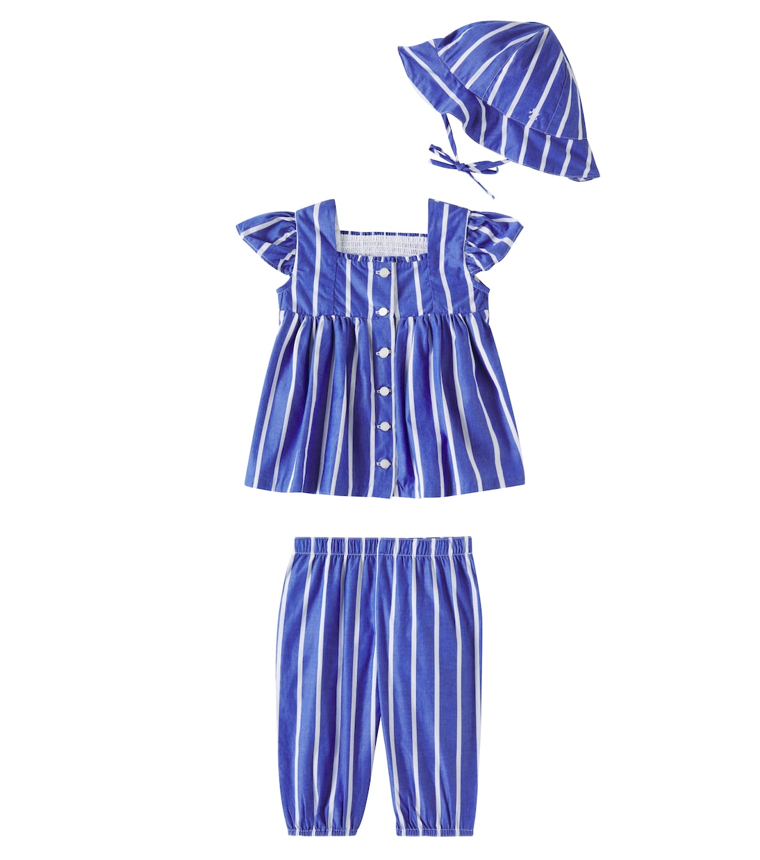Bébé – Set top, pantalon et chapeau en coton | Polo Ralph Lauren Kids