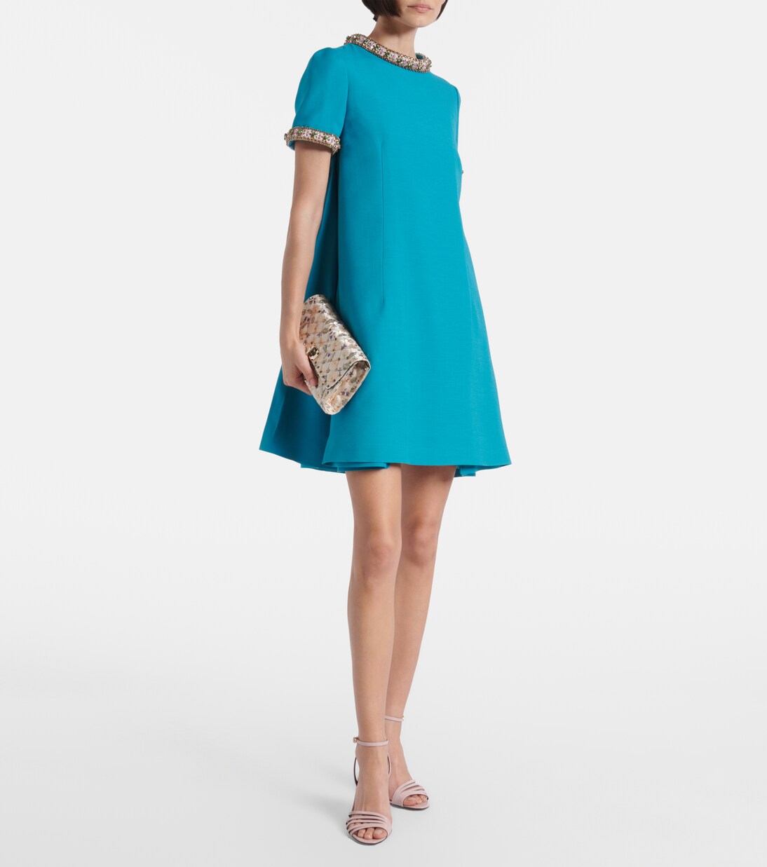 Verziertes Minikleid aus Crepe Couture | Valentino