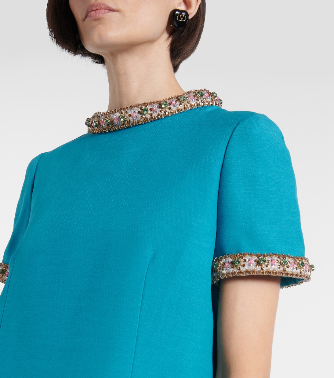 Verziertes Minikleid aus Crepe Couture | Valentino