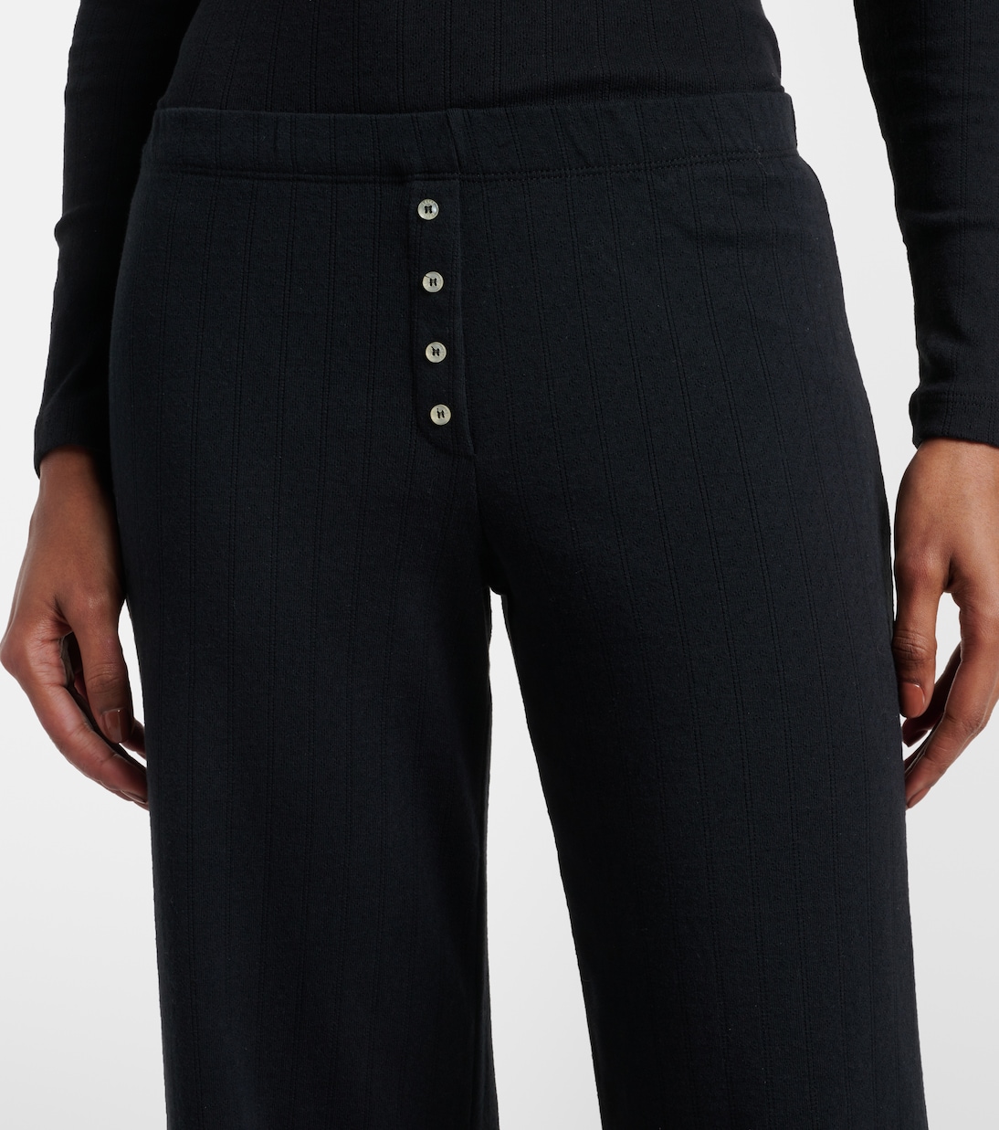 Weite Hose aus Baumwoll-Jersey | Leset