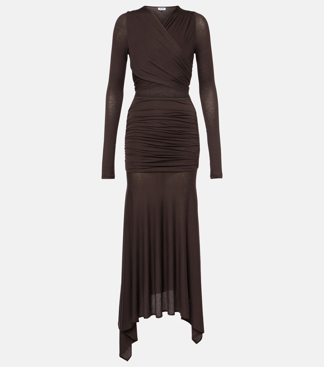 Sheer embroidered tulle midi dress | The Attico