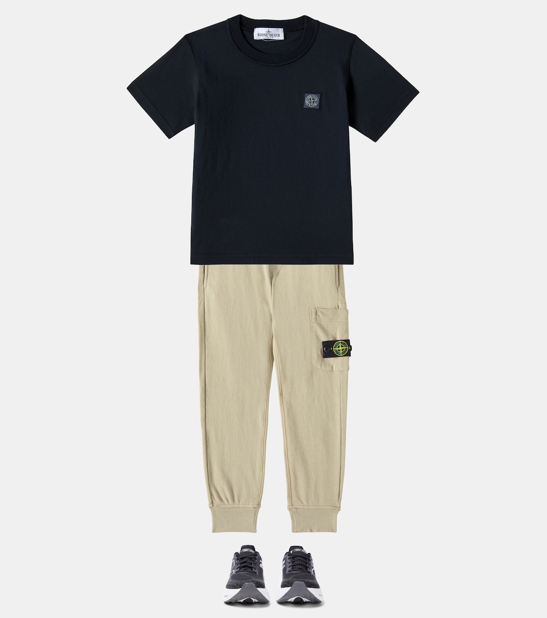 Compass cotton sweatpants | Stone Island Junior