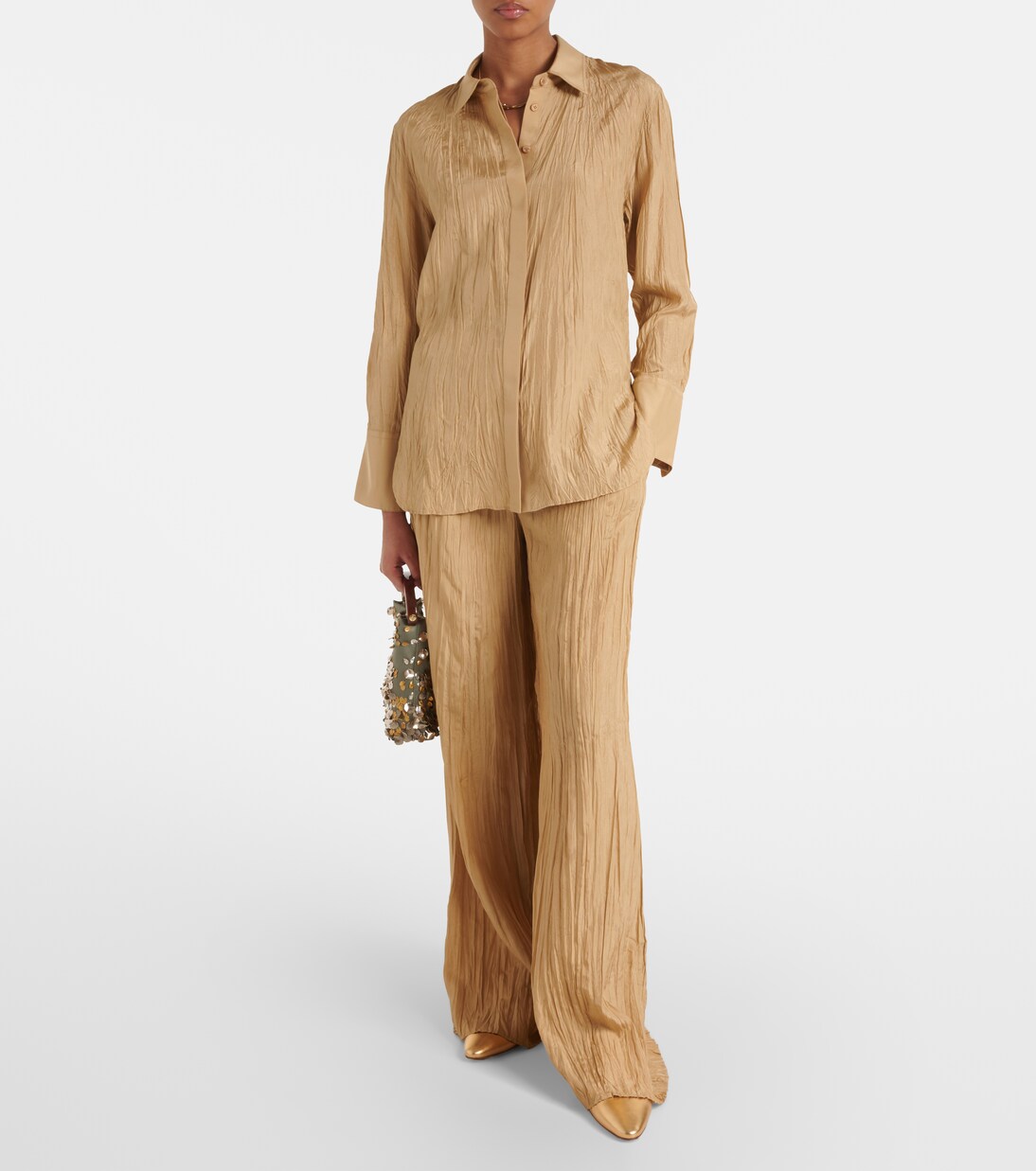 Pantalon ample Thoresby en soie | Joseph