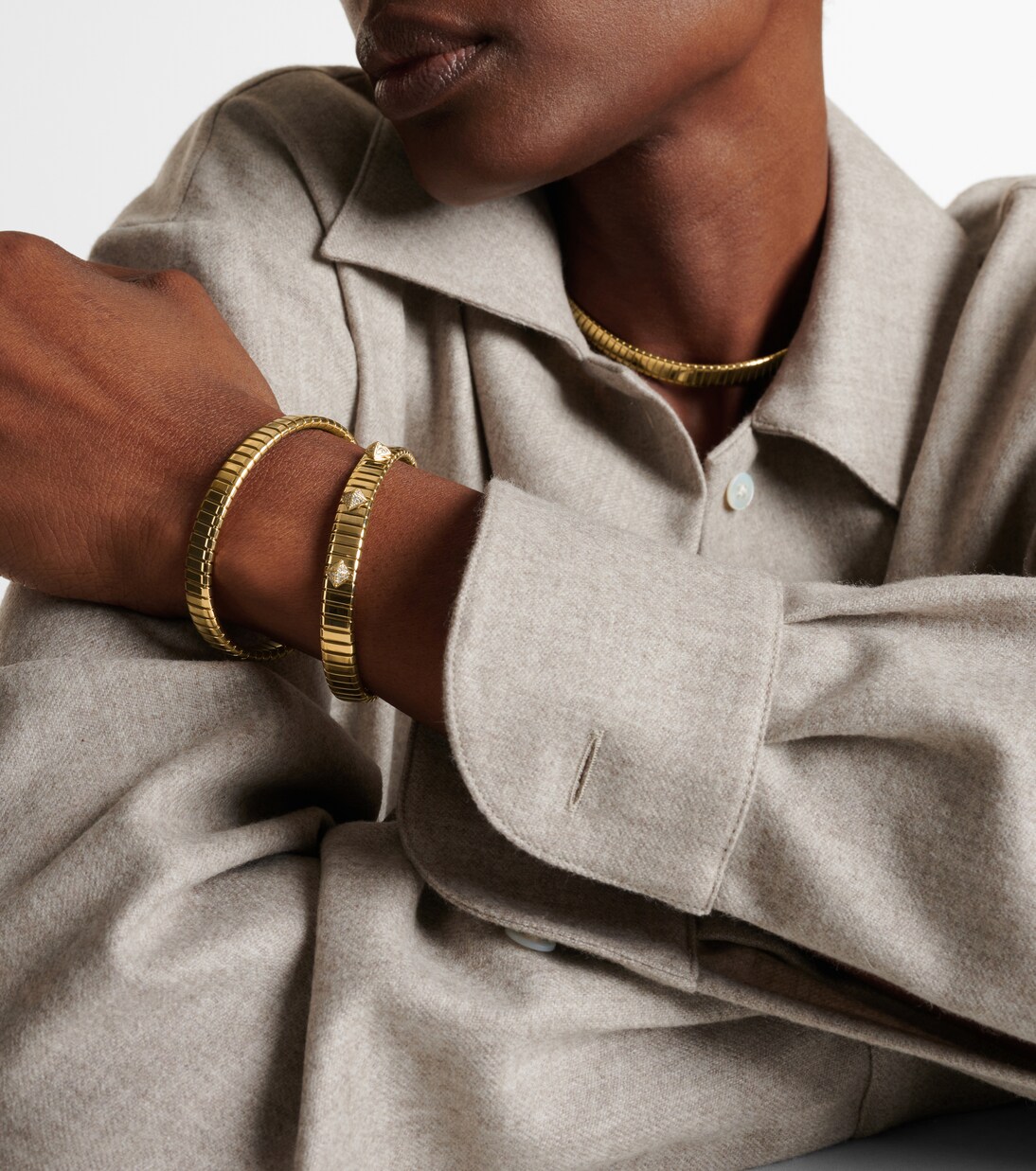 Bvlgari Tubogas 18kt gold bracelet | Bvlgari