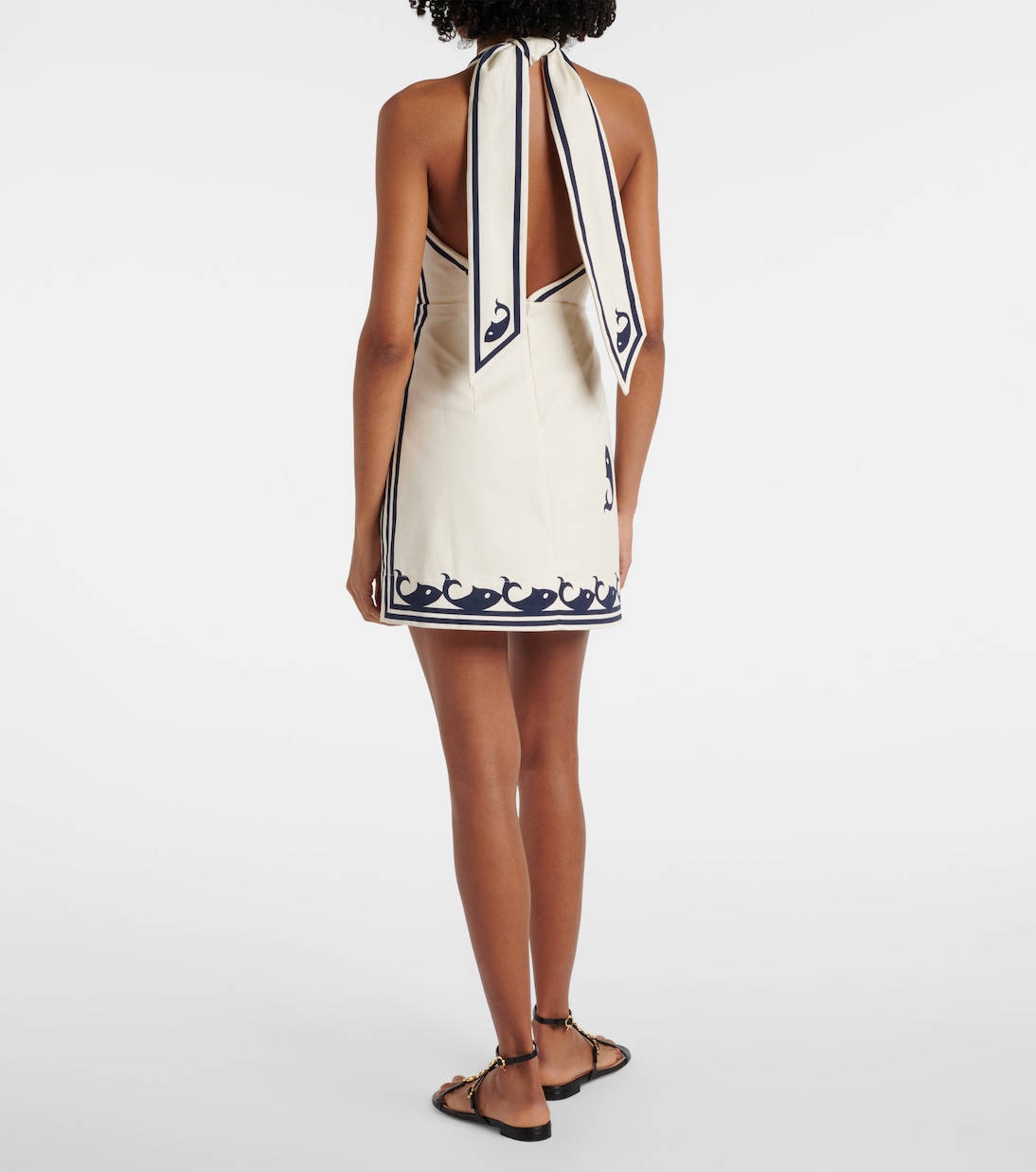 Vestido corto Marine de algodón | Alémais