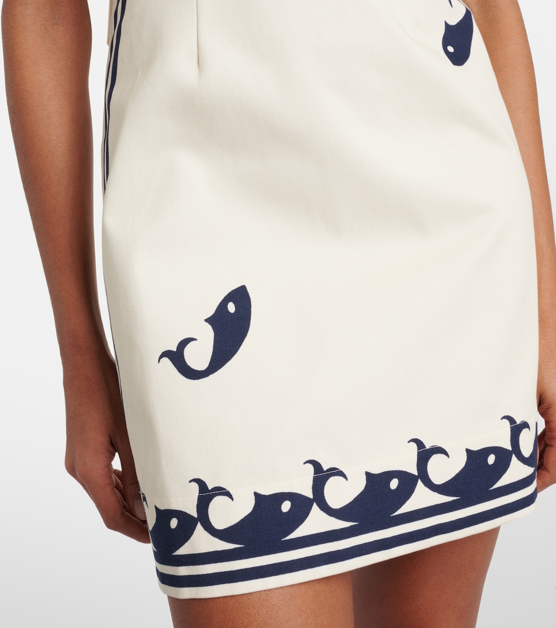 Vestido corto Marine de algodón | Alémais