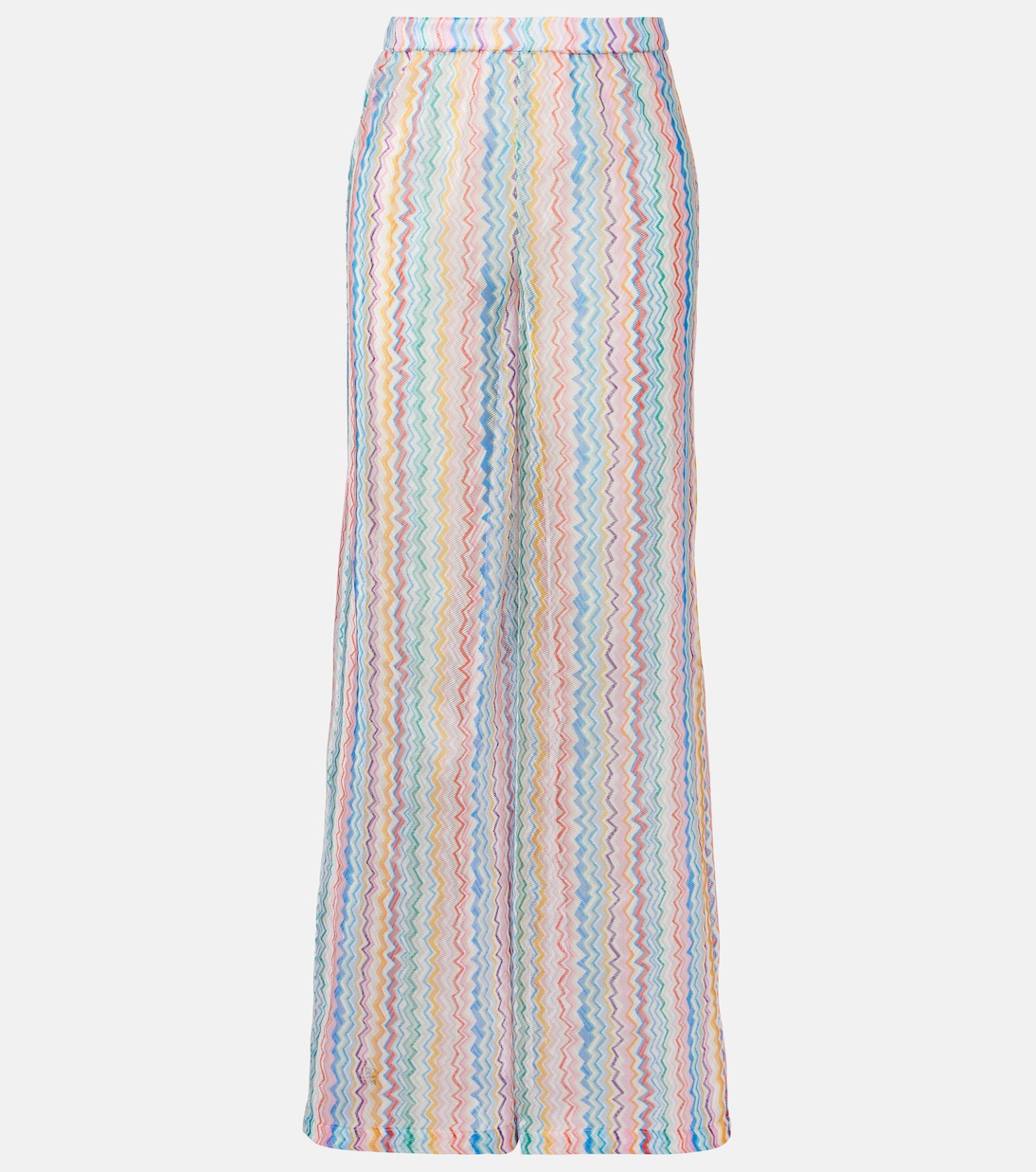 Weite Hose aus Häkelstrick | Missoni
