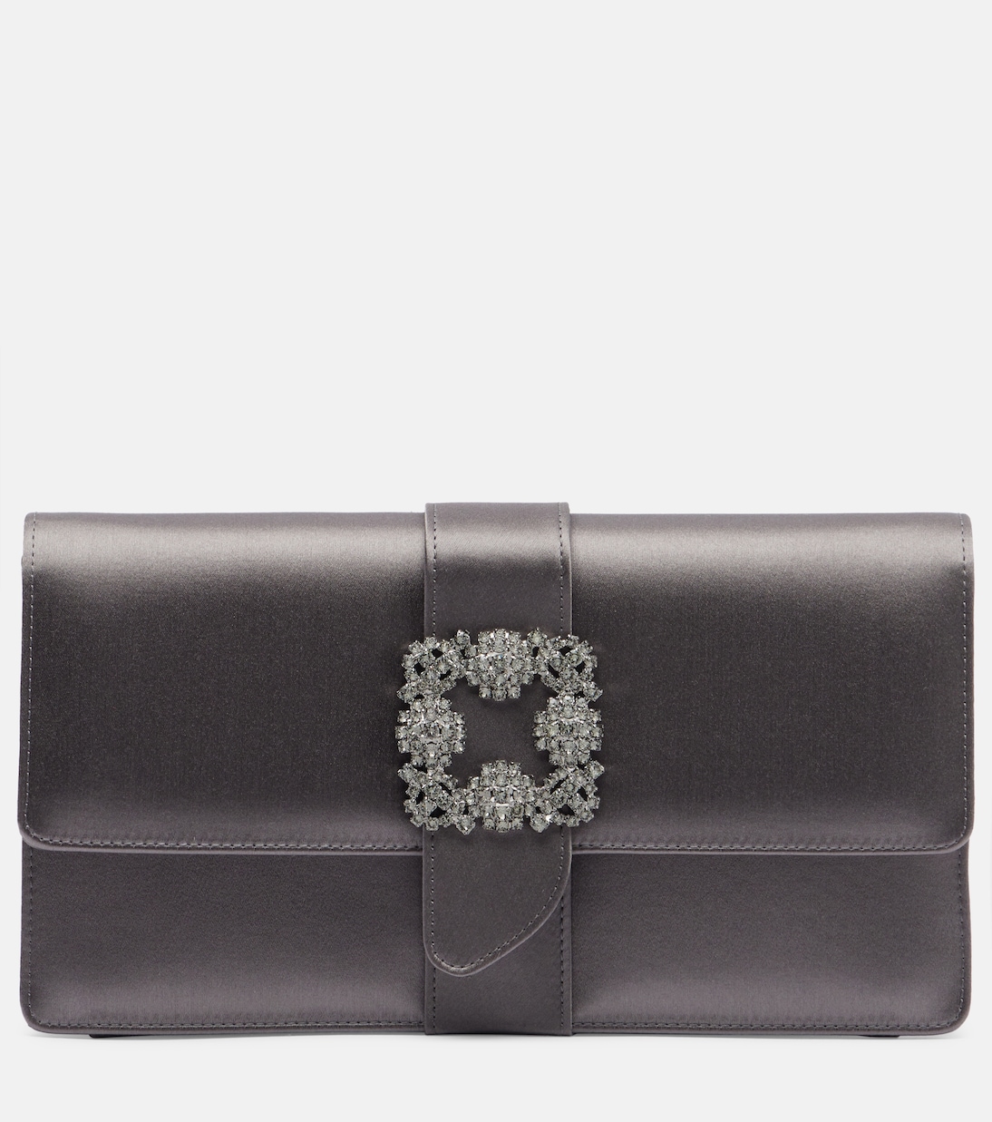 Capri embellished satin clutch | Manolo Blahnik