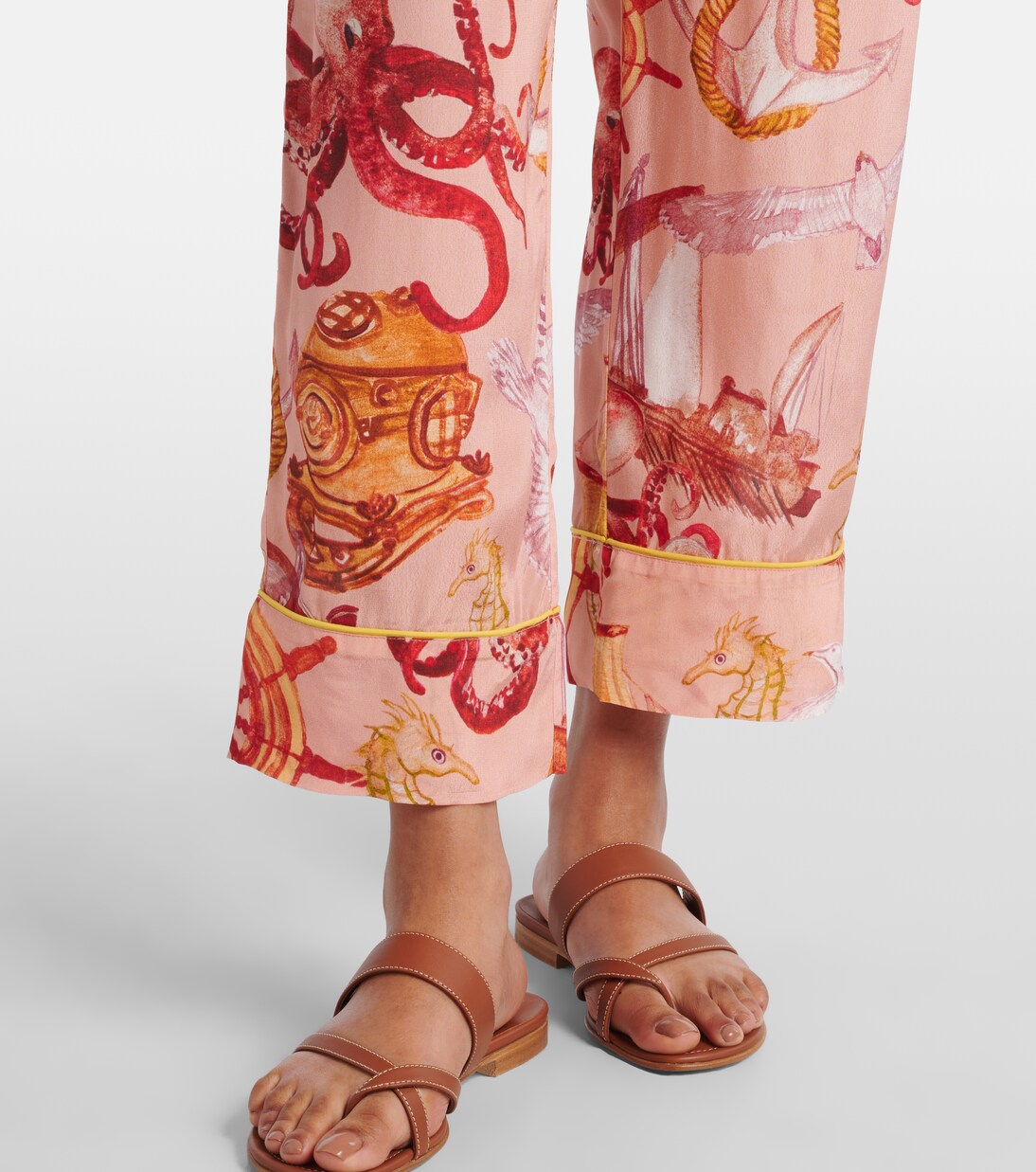 Pantalon droit Nautical Wonder imprimé | Farm Rio