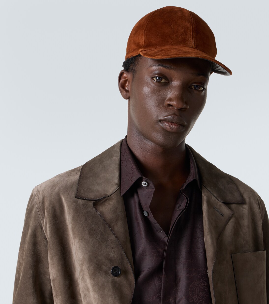 Suede baseball cap | Berluti