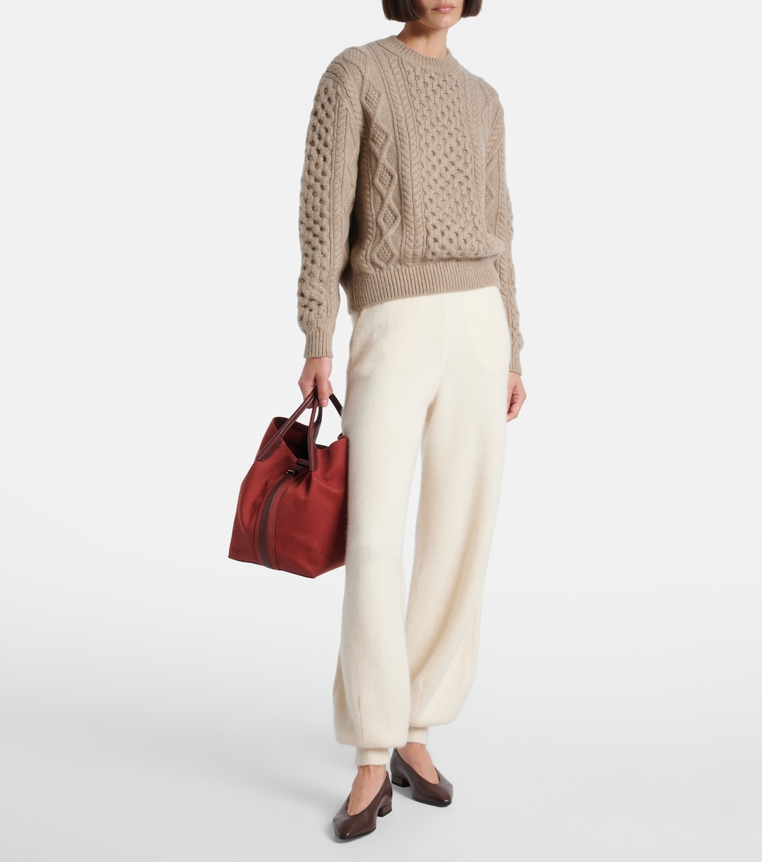Eyre Aran cashmere sweater | Loro Piana