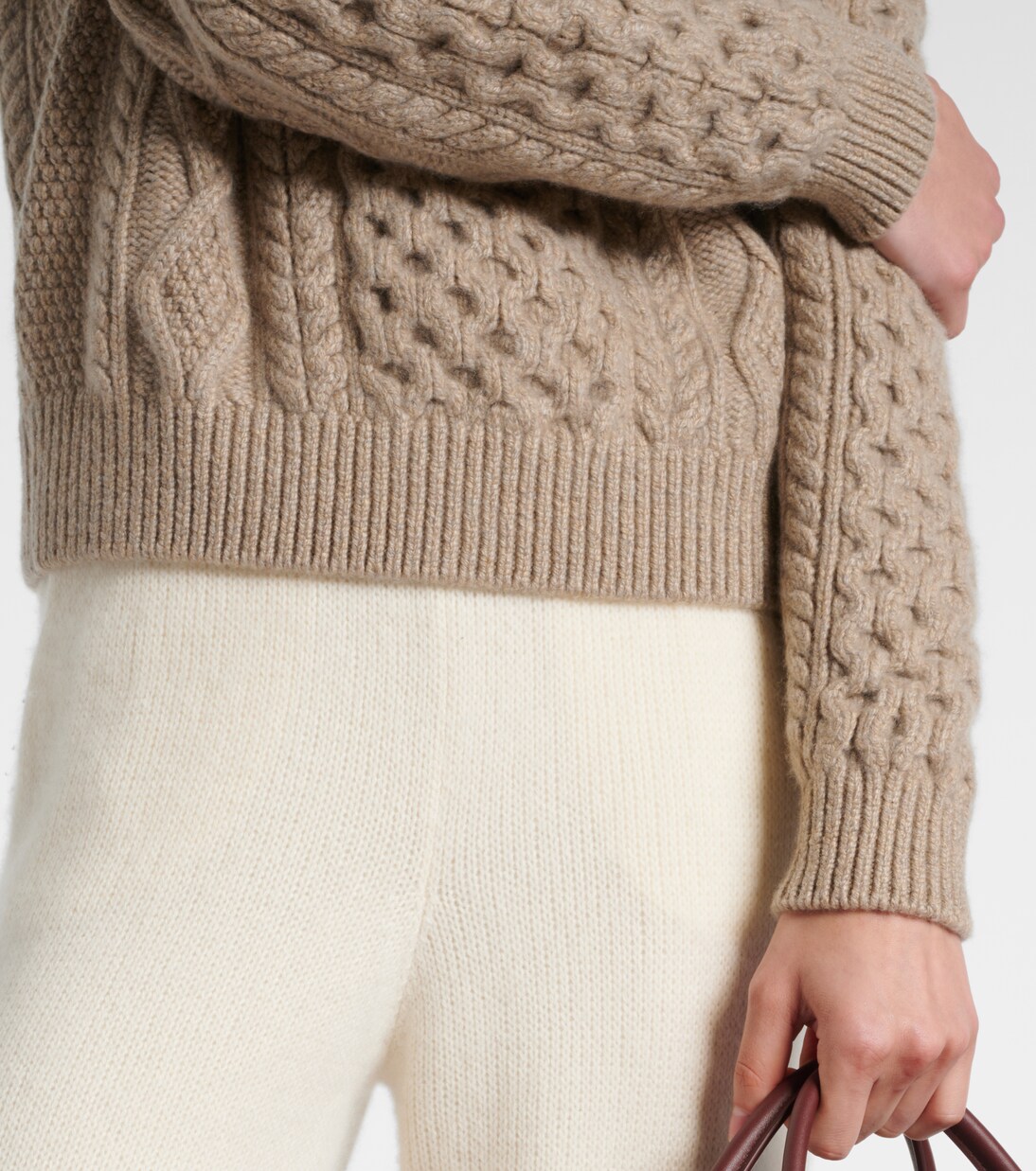 Eyre Aran cashmere sweater | Loro Piana