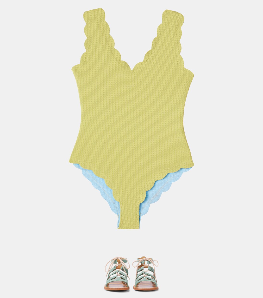 Charleston reversible scalloped swimsuit | Marysia Bumby