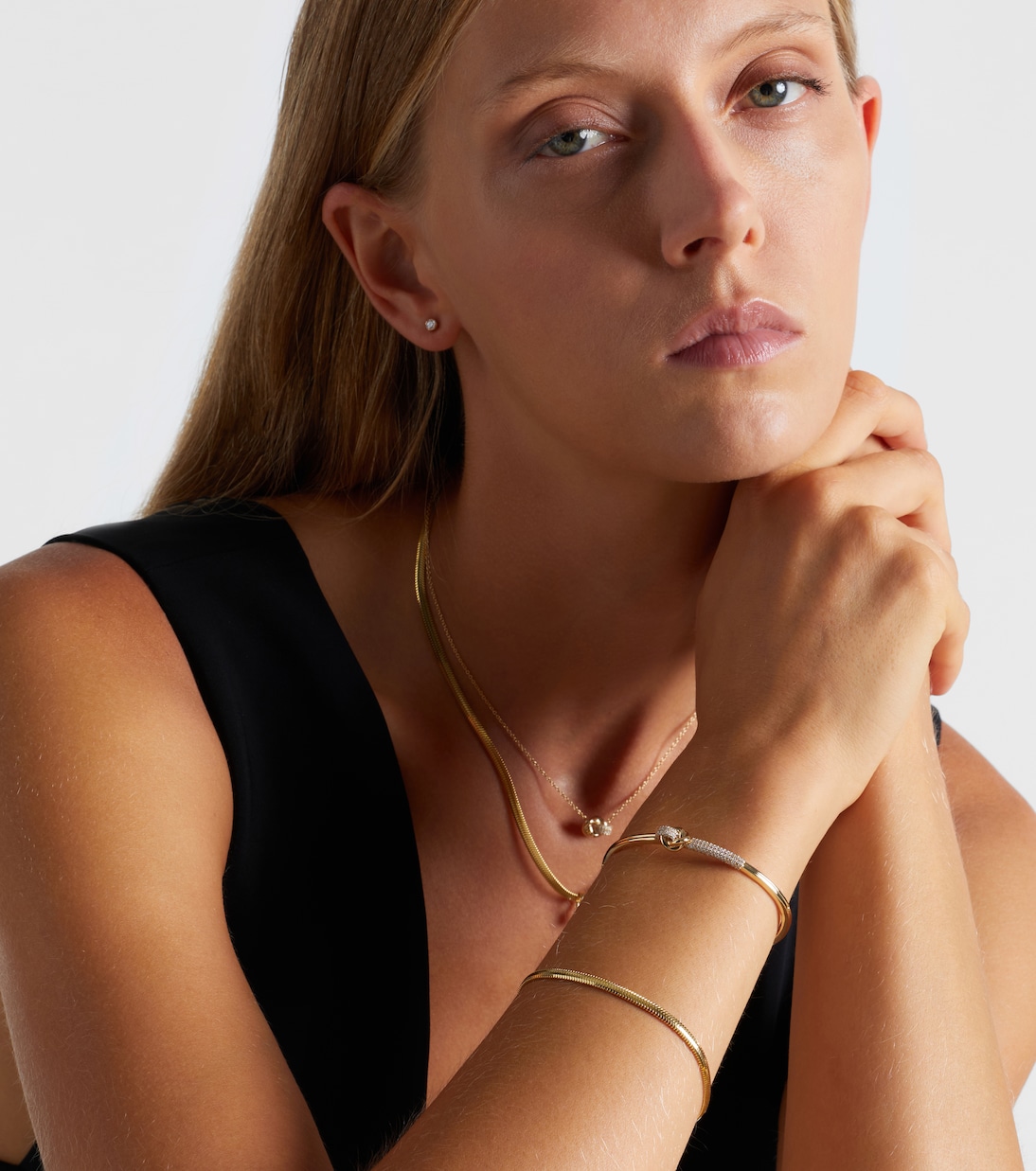 Bracelet en or 14 ct à diamant | Stone and Strand