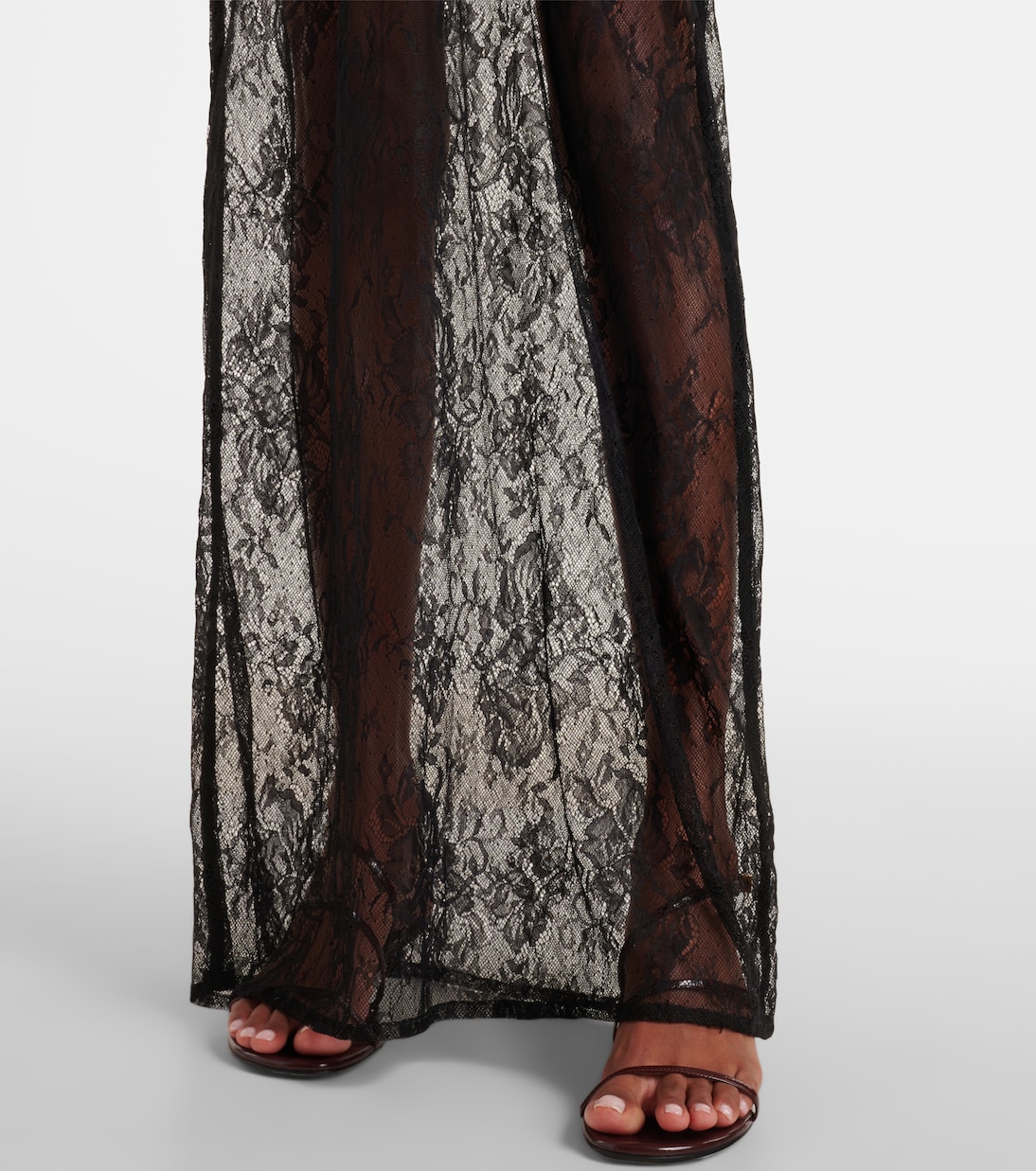 Sheer lace maxi dress | Adriana Degreas