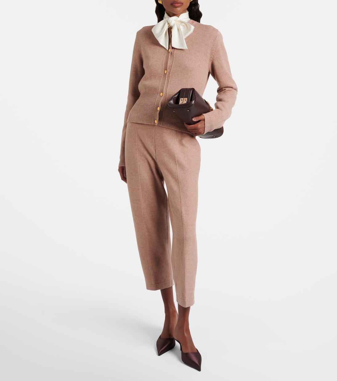 Cropped-Hose Rose Island aus Kaschmir und Leinen | Loro Piana