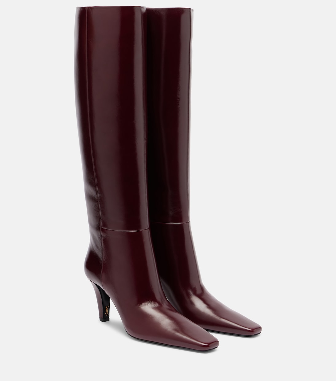 Jill 75 leather knee-high boots | Saint Laurent