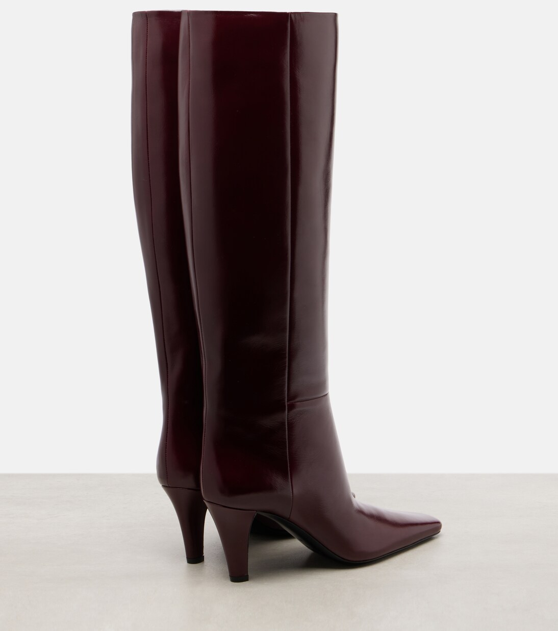 Jill 75 leather knee-high boots | Saint Laurent
