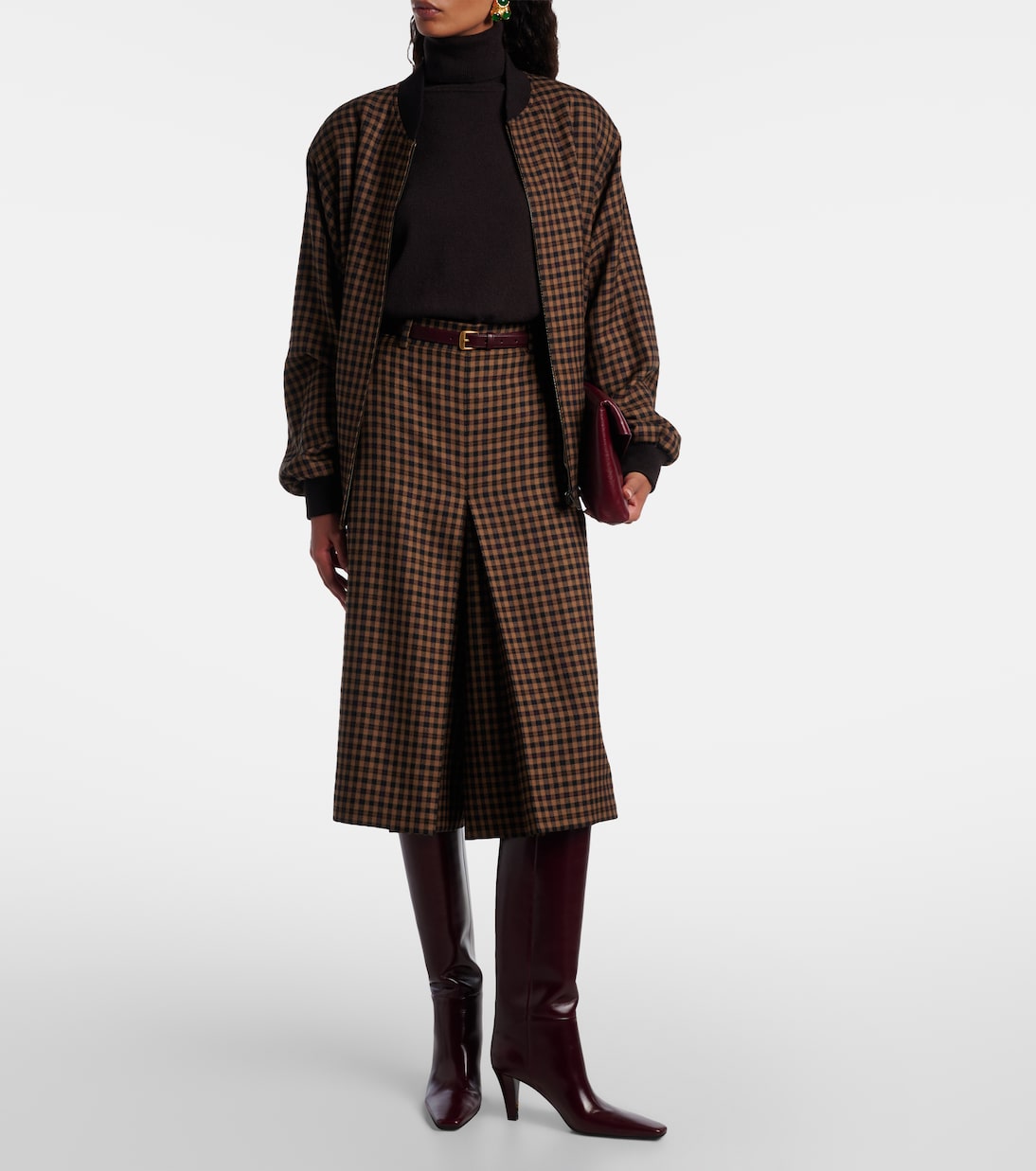 Jill 75 leather knee-high boots | Saint Laurent