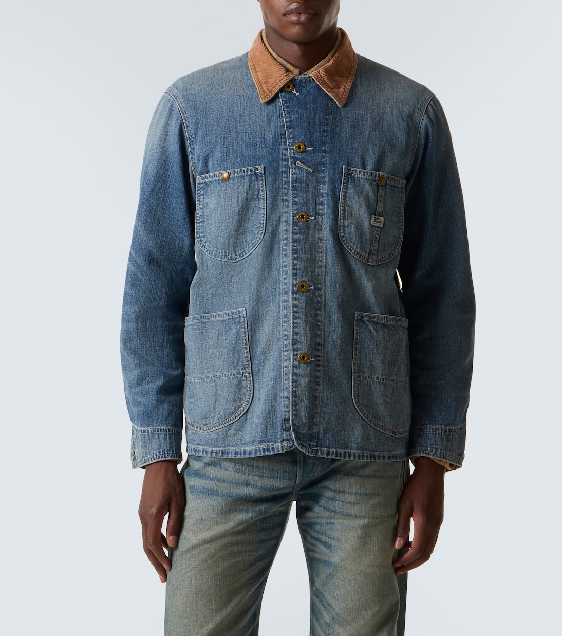 Stockton corduroy-trimmed denim jacket | RRL