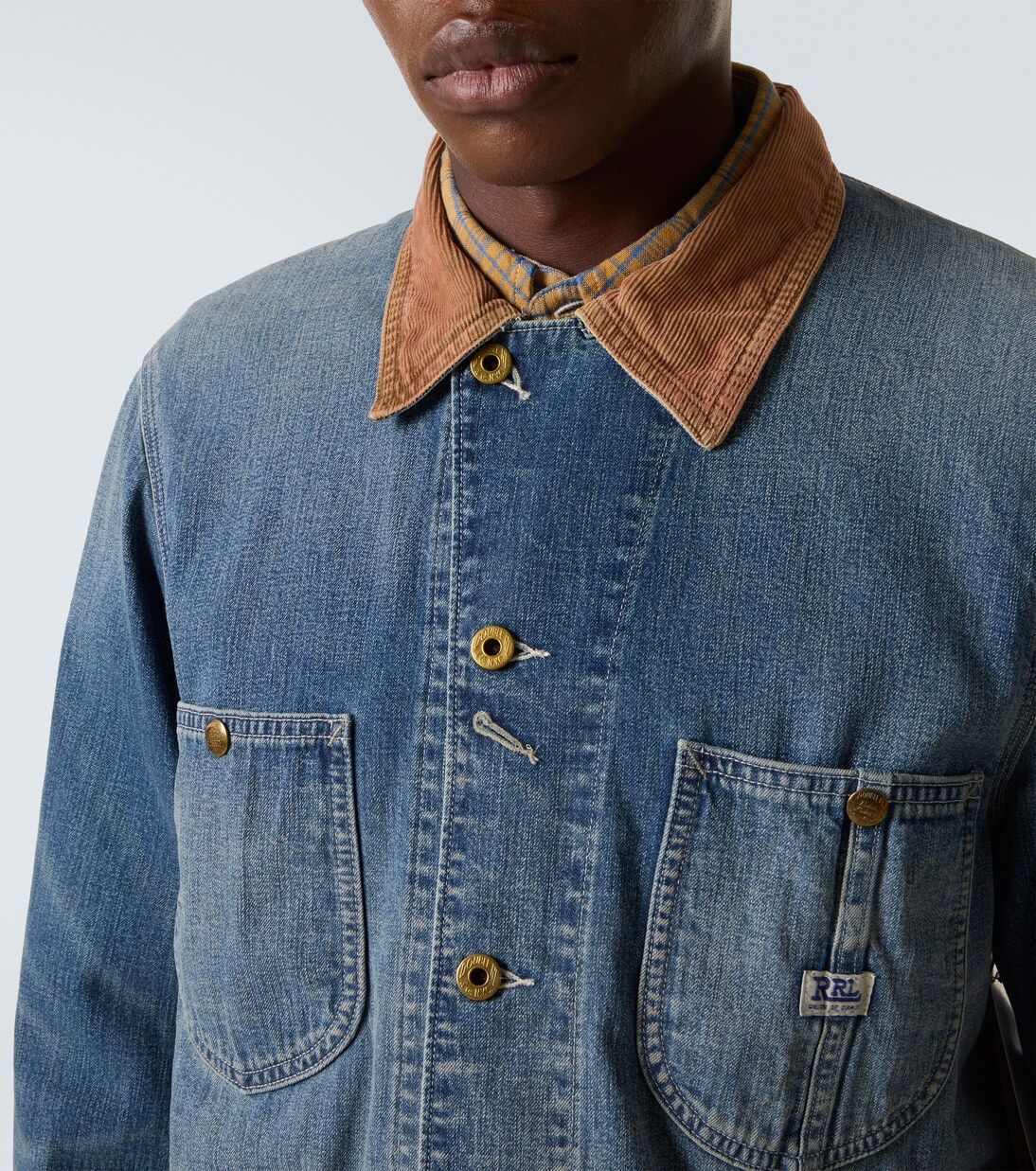 Stockton corduroy-trimmed denim jacket | RRL